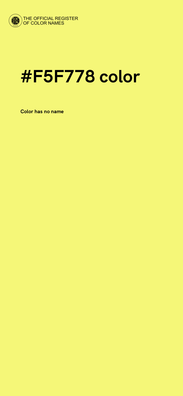 #F5F778 color image