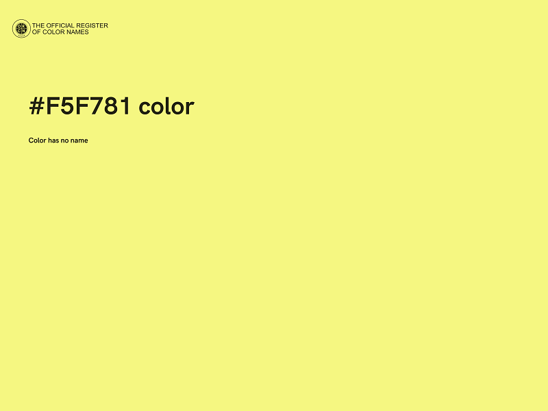 #F5F781 color image