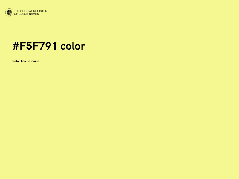 #F5F791 color image