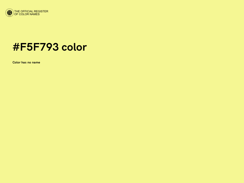 #F5F793 color image