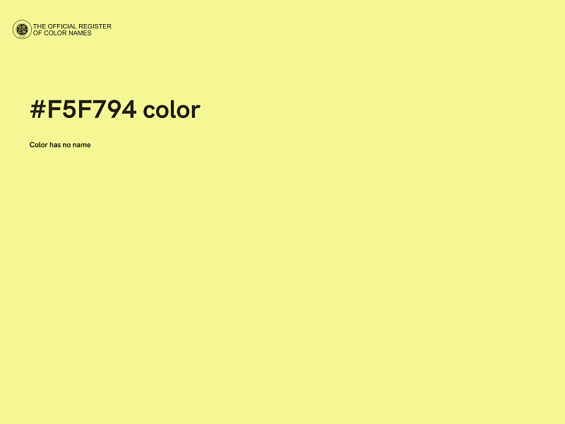 #F5F794 color image