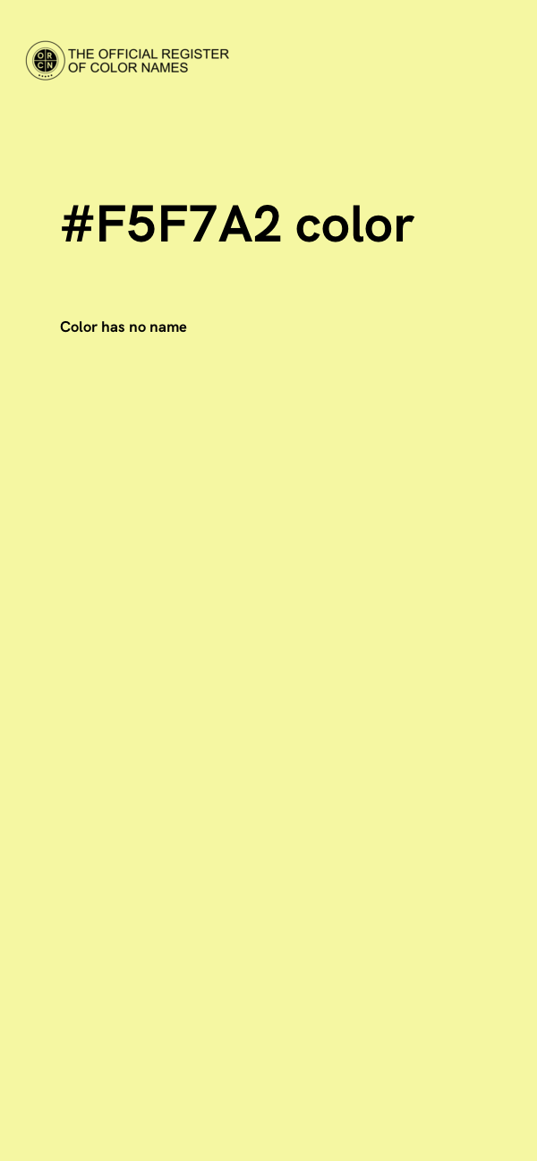 #F5F7A2 color image