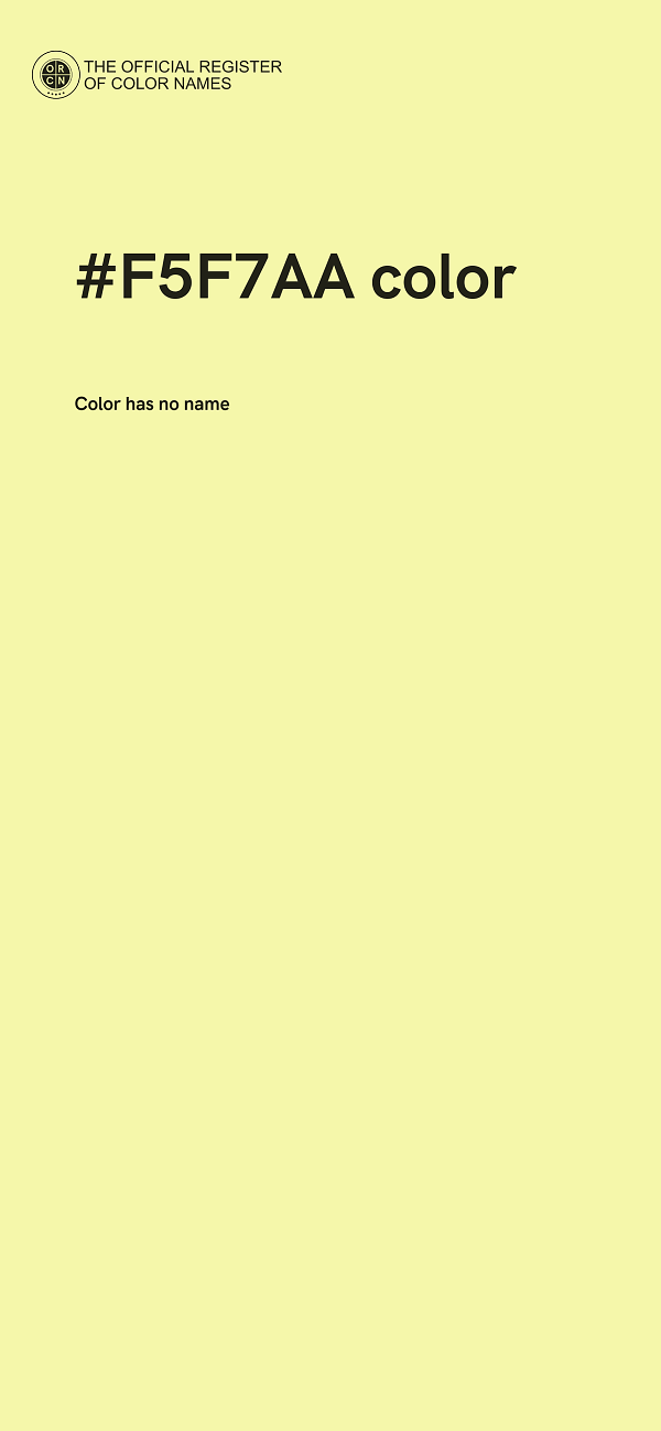 #F5F7AA color image