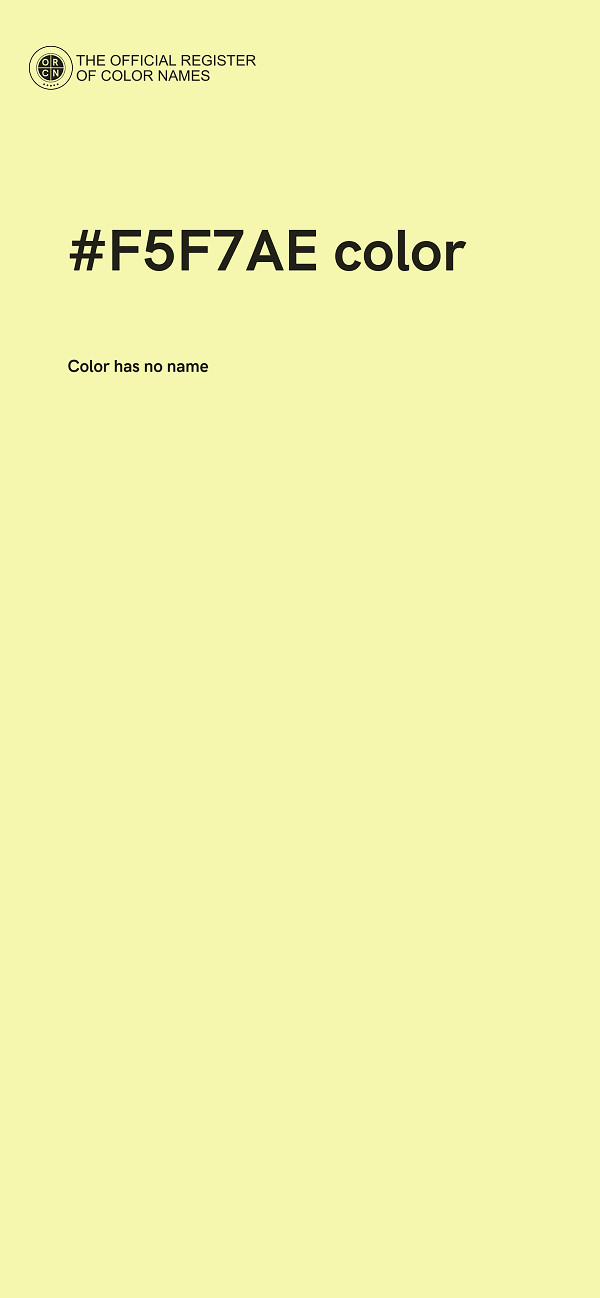 #F5F7AE color image