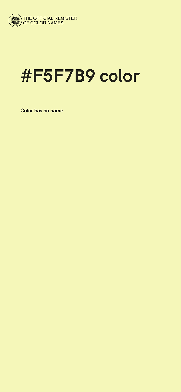 #F5F7B9 color image