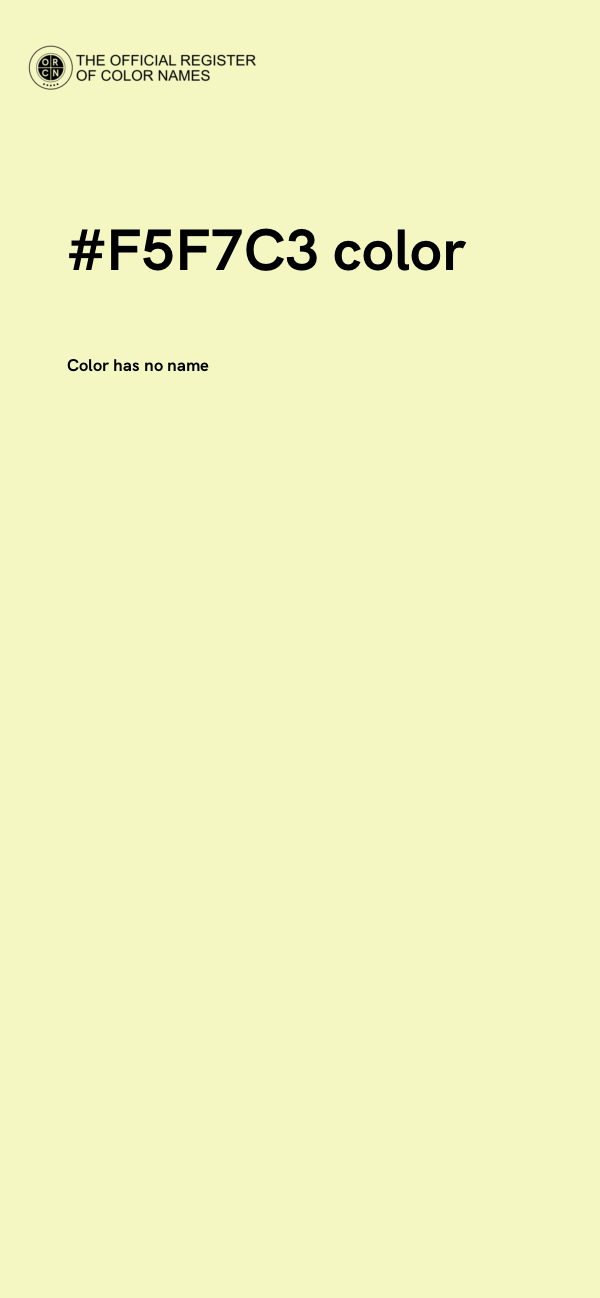 #F5F7C3 color image