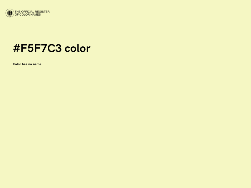 #F5F7C3 color image