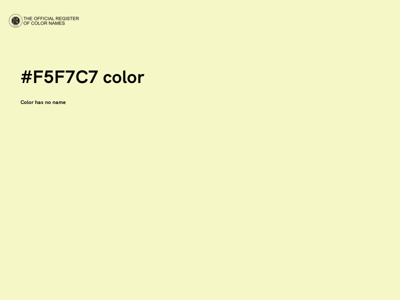 #F5F7C7 color image