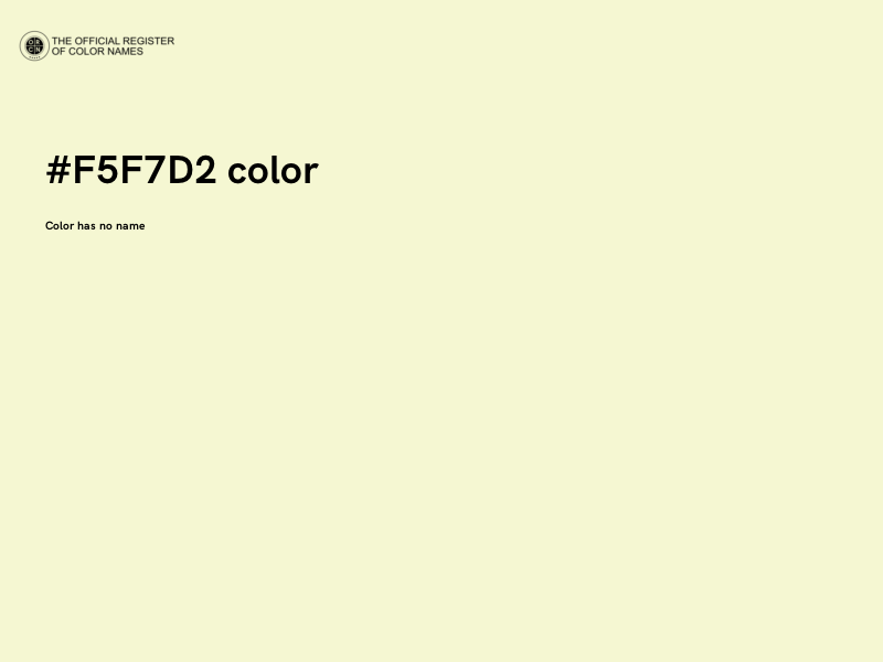 #F5F7D2 color image