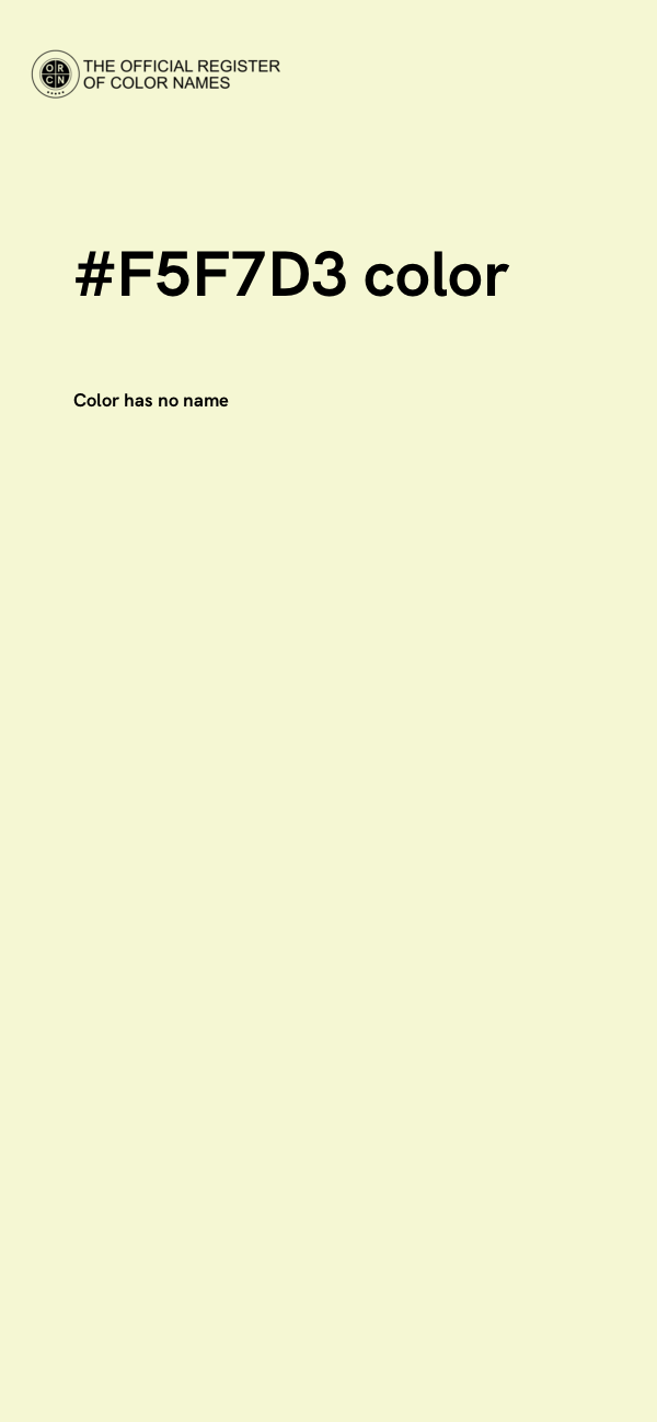 #F5F7D3 color image