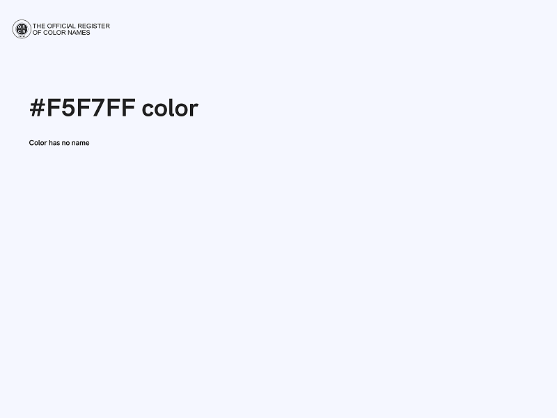 #F5F7FF color image