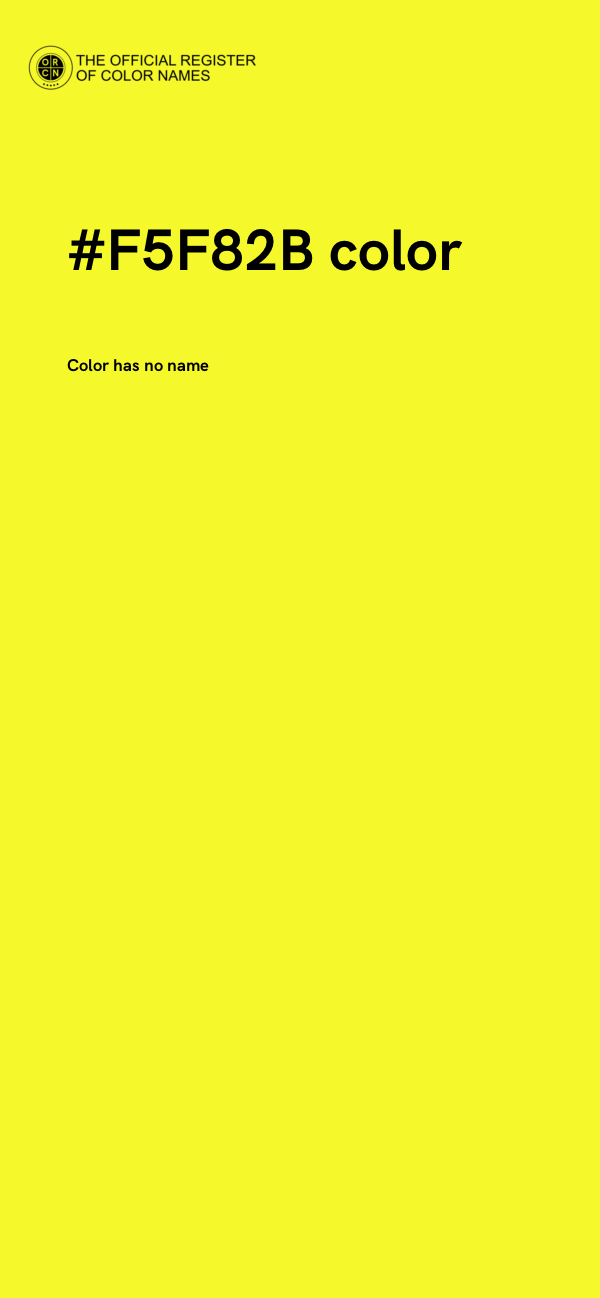 #F5F82B color image