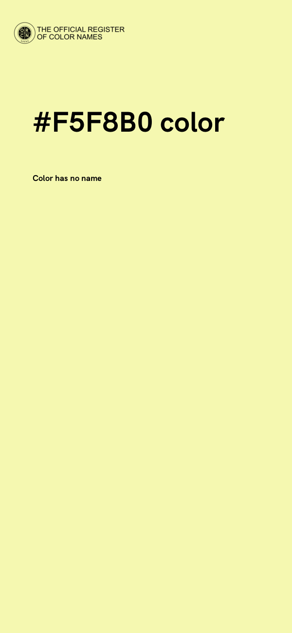 #F5F8B0 color image