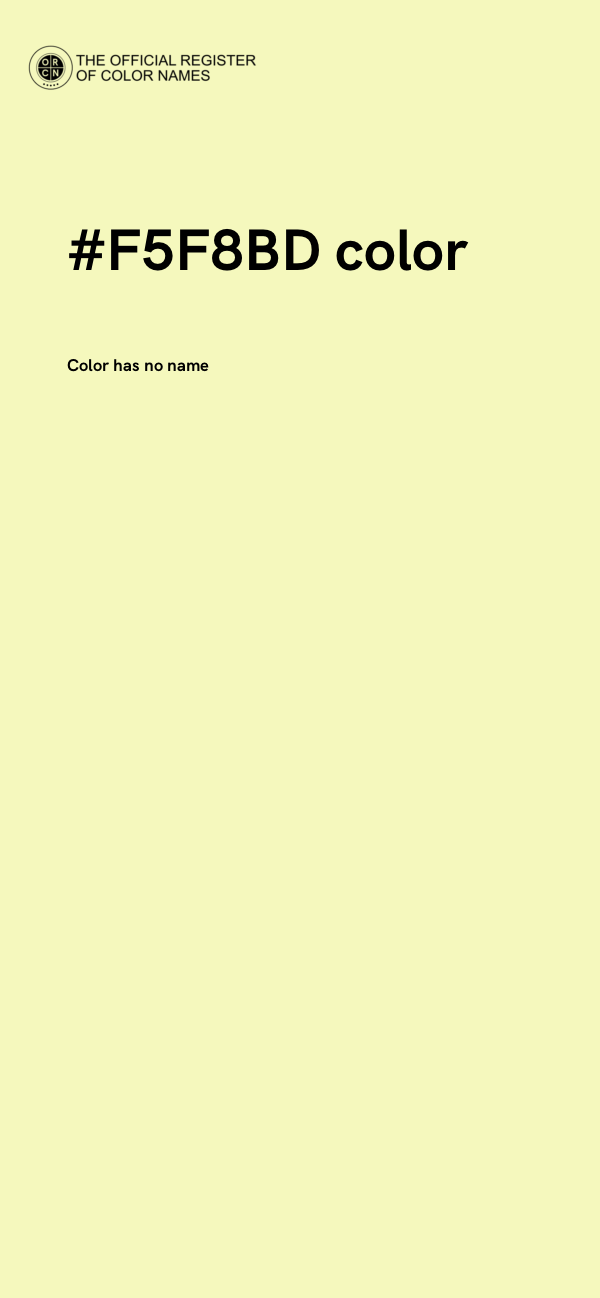 #F5F8BD color image