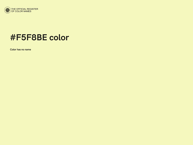 #F5F8BE color image