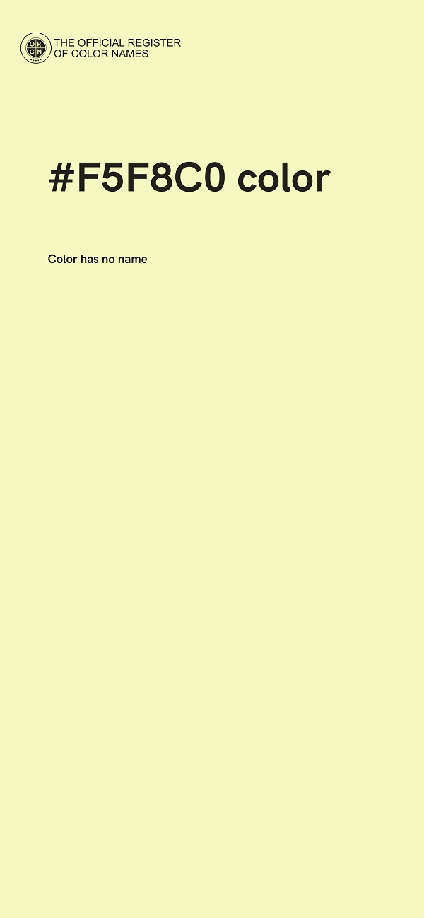 #F5F8C0 color image