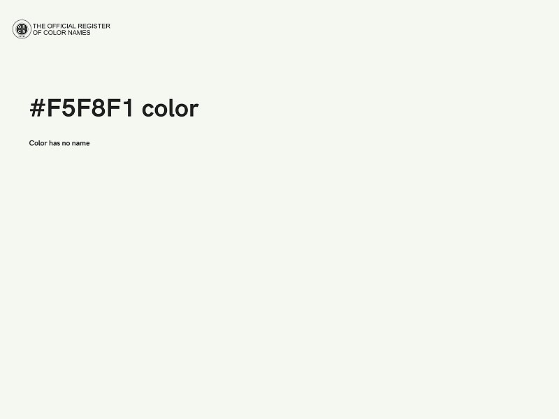 #F5F8F1 color image