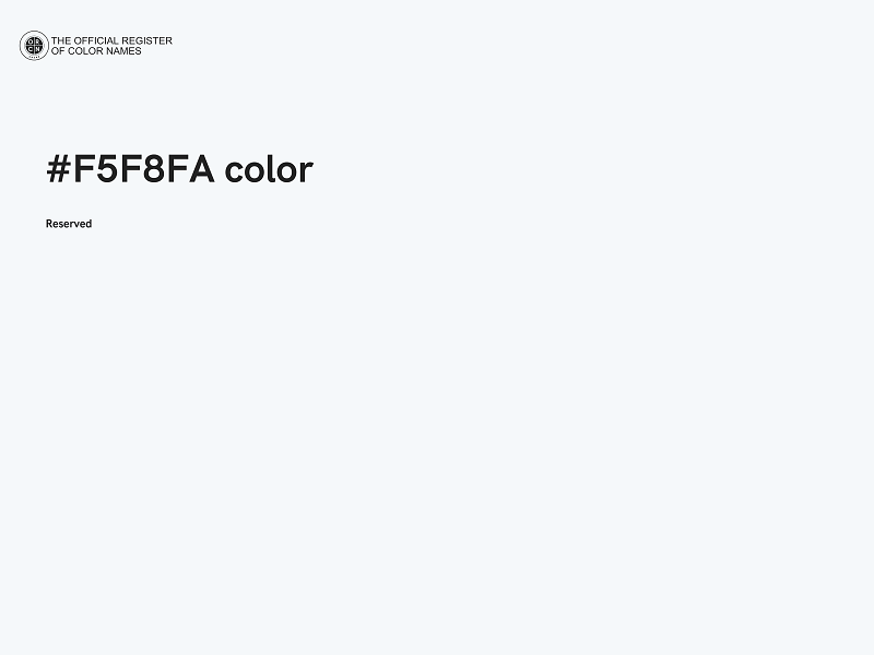 #F5F8FA color image