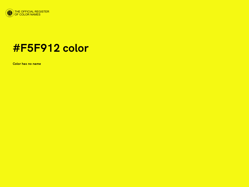 #F5F912 color image