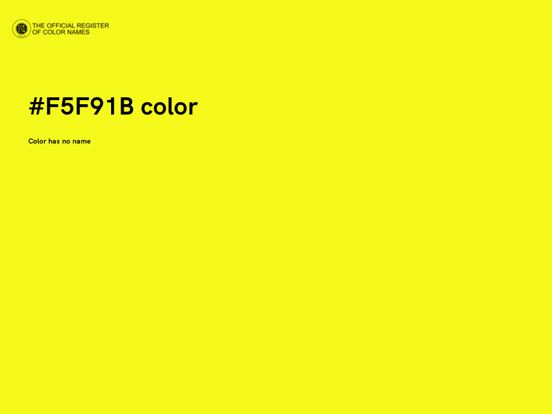 #F5F91B color image