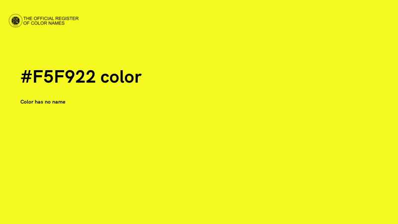 #F5F922 color image
