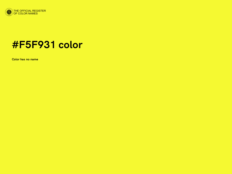 #F5F931 color image