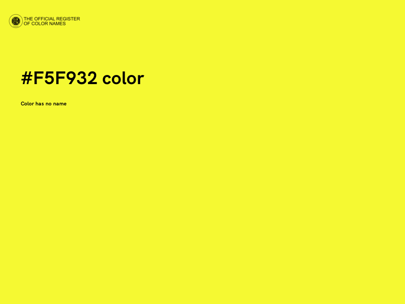 #F5F932 color image