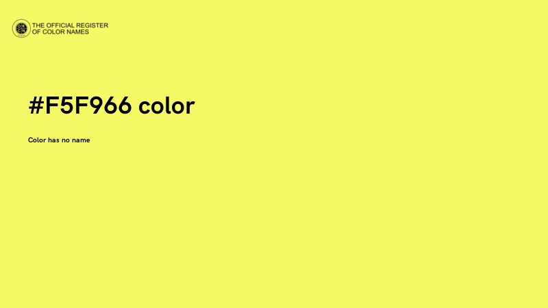 #F5F966 color image
