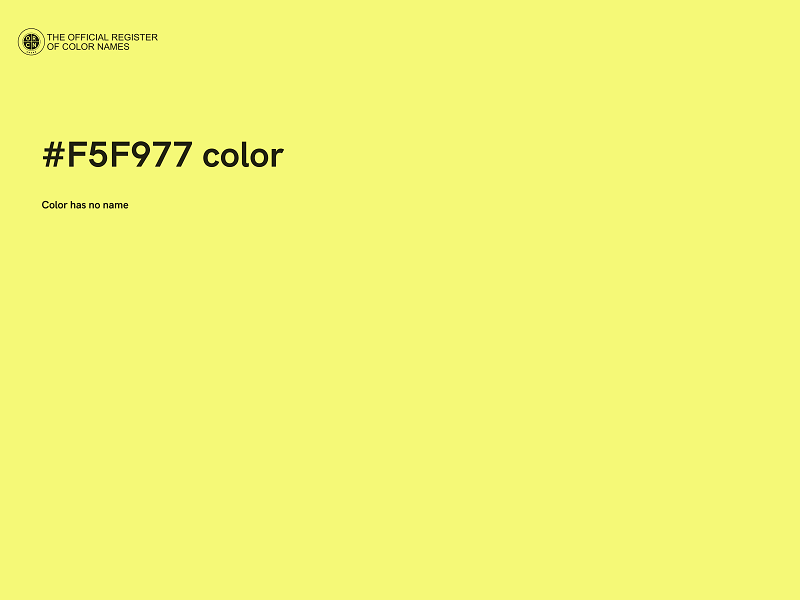 #F5F977 color image