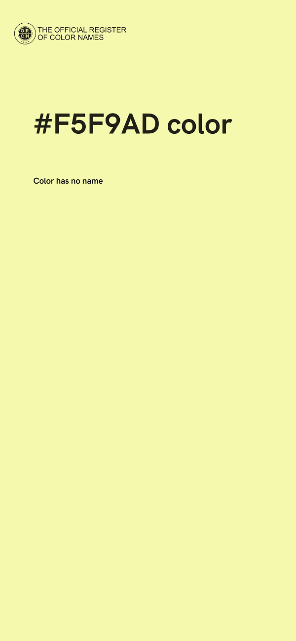 #F5F9AD color image