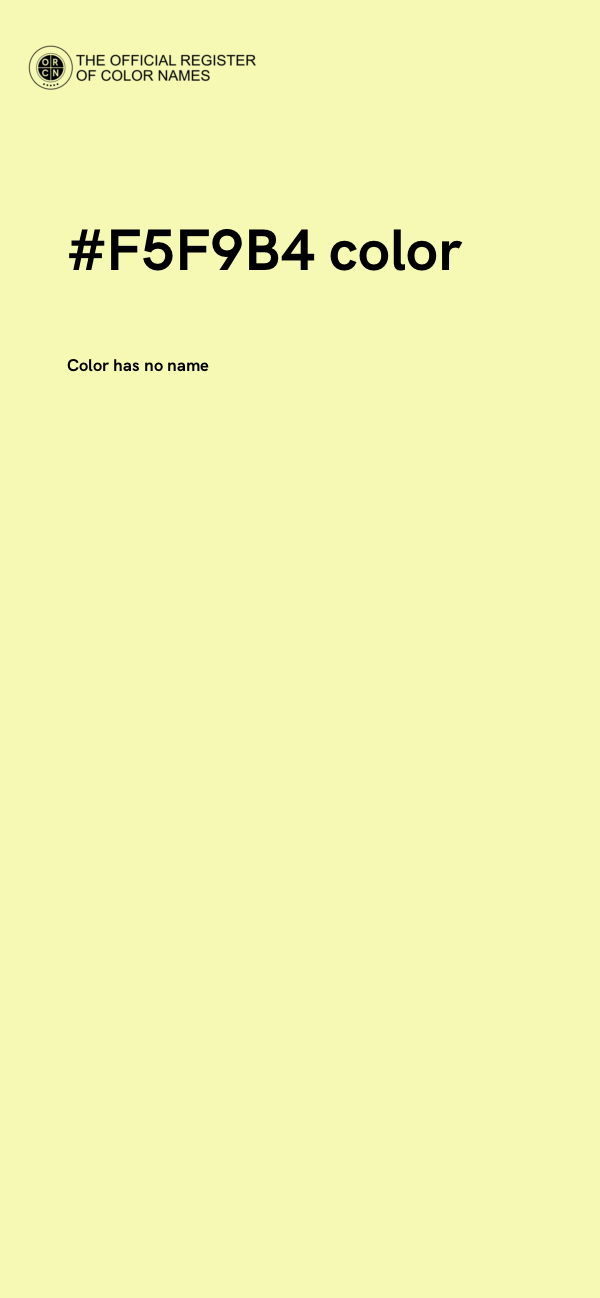 #F5F9B4 color image