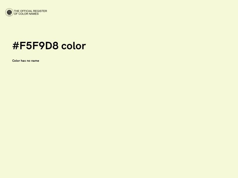#F5F9D8 color image