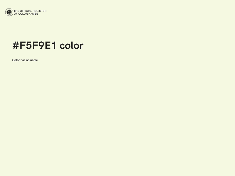 #F5F9E1 color image