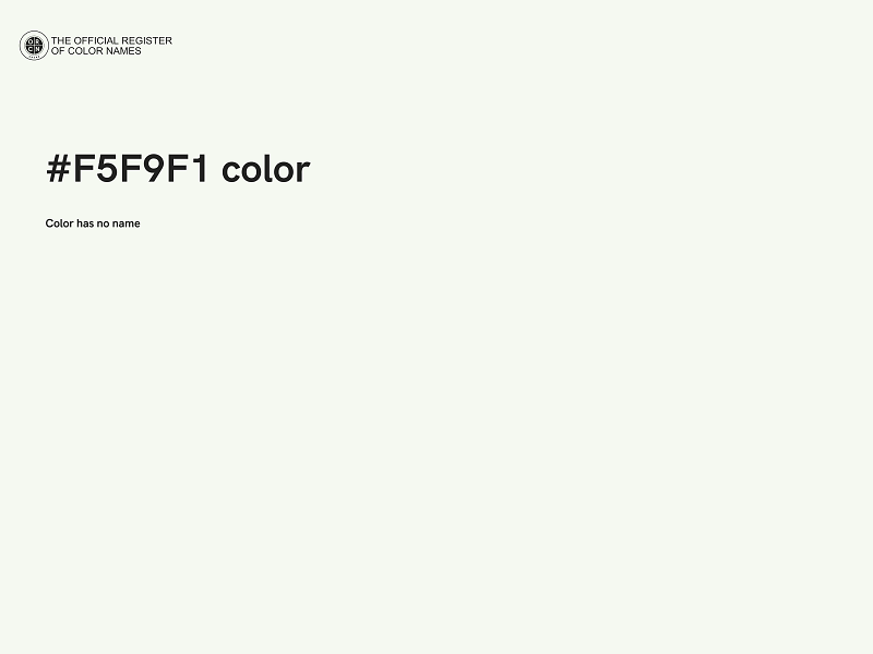 #F5F9F1 color image