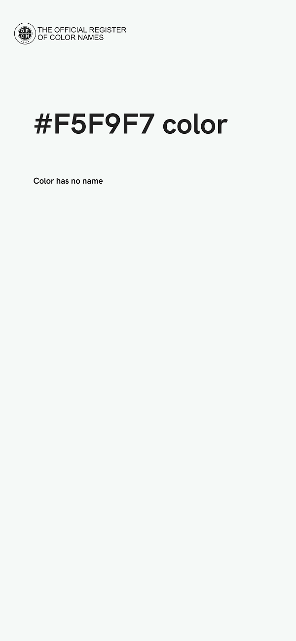 #F5F9F7 color image