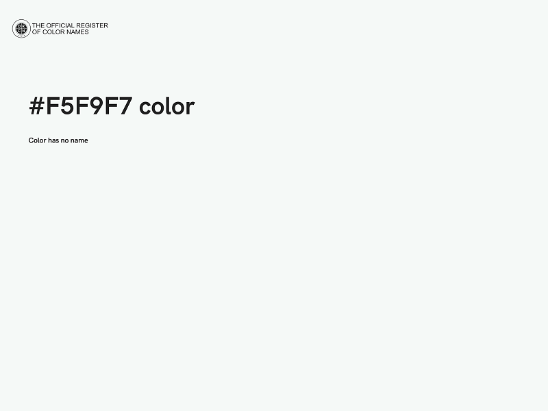 #F5F9F7 color image