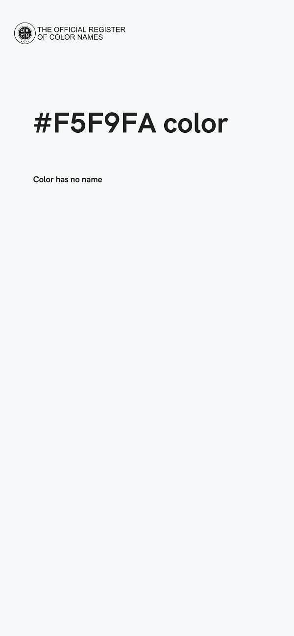 #F5F9FA color image