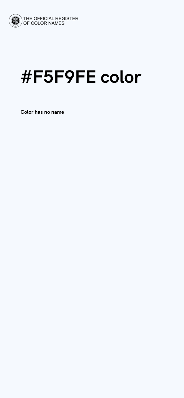 #F5F9FE color image