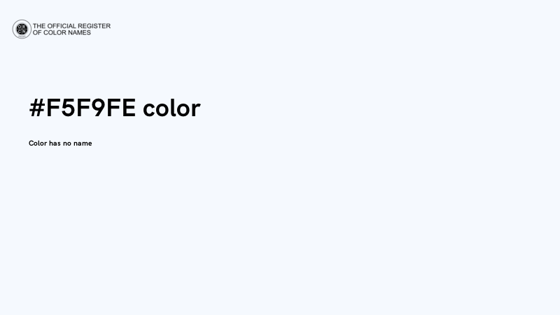 #F5F9FE color image