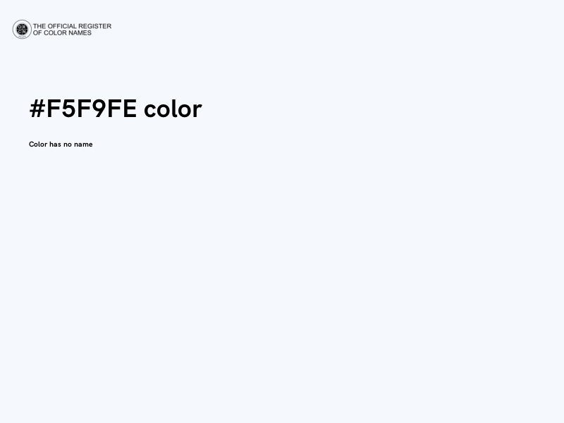 #F5F9FE color image