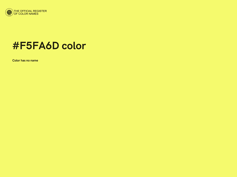 #F5FA6D color image