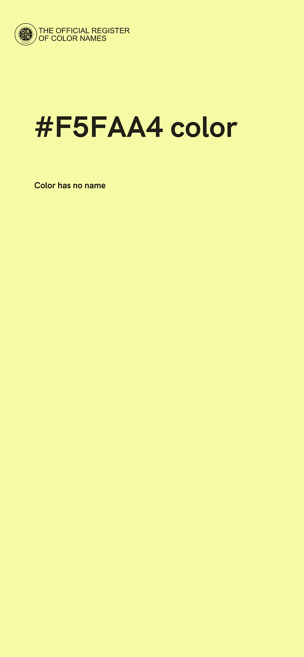 #F5FAA4 color image