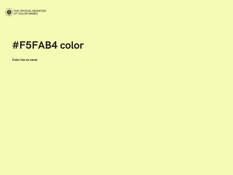 #F5FAB4 color image