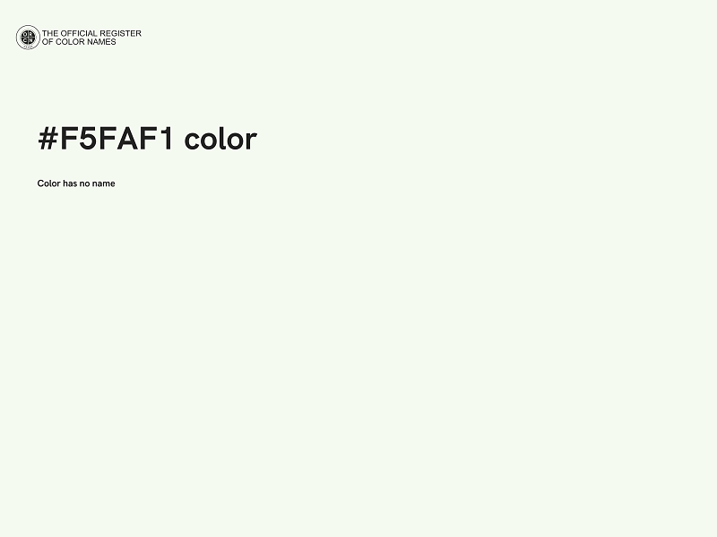 #F5FAF1 color image