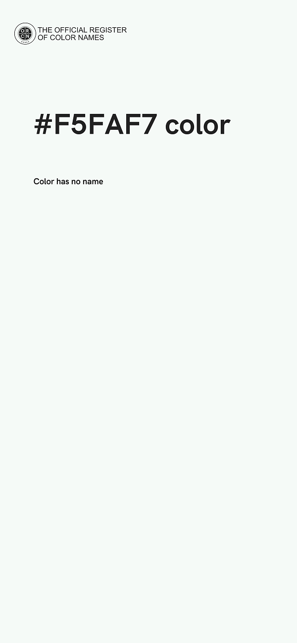 #F5FAF7 color image
