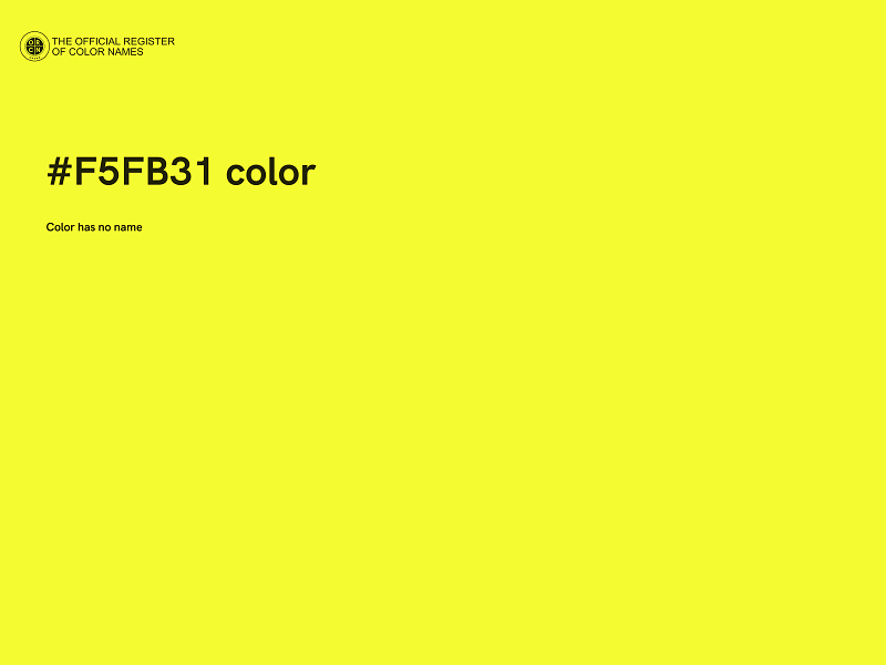 #F5FB31 color image