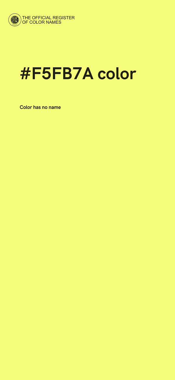 #F5FB7A color image