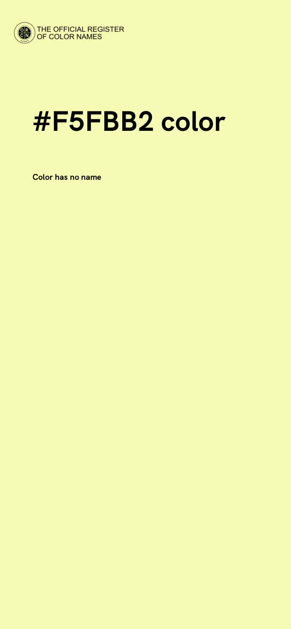 #F5FBB2 color image