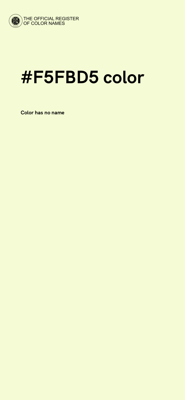 #F5FBD5 color image