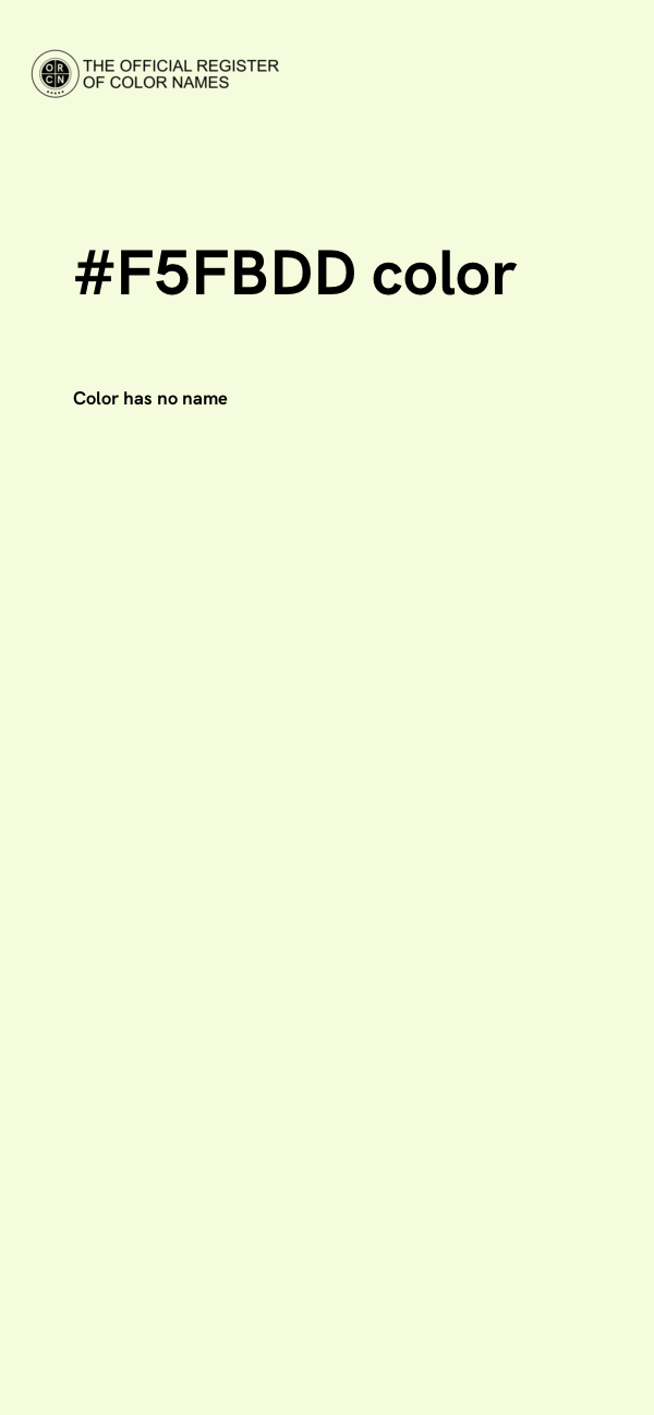#F5FBDD color image